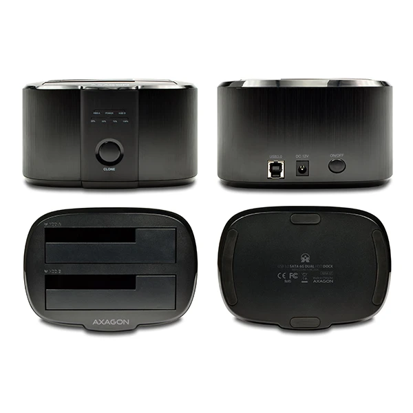 AXAGON ADSA-ST USB3.0 - 2x SATA 6G CLONE DUAL HDD