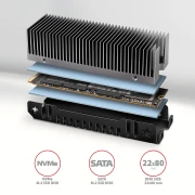 AXAGON CLR-M2XT heatsing M.2 SSD