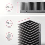 AXAGON CLR-M2XT heatsing M.2 SSD