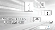 AXAGON CRI-S3 Internal 3.5" Card Reader