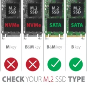 AXAGON EEM2-SBC USB to M.2 SATA SSD