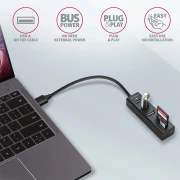 AXAGON HMA-CR3A hub + card reader