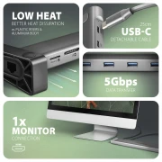 AXAGON HMC-10HLS USB-C 9in1 hub