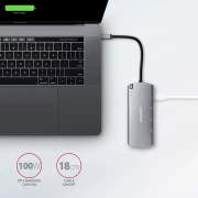 AXAGON HMC-6M2 USB-C 6in1 hub