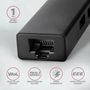 AXAGON HMC-GL3A USB-C hub + gigabit LAN