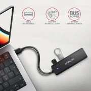 AXAGON HUE-C1A 4 x USB 3.2 Gen 1  hub