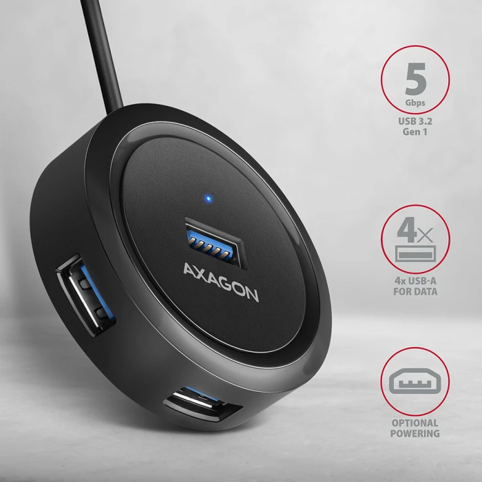 AXAGON HUE-P1A SuperSpeed USB hub