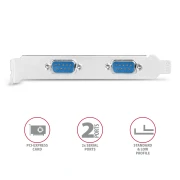 AXAGON PCEA-S2N PCIe 2x Serial/RS232