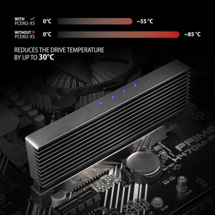 AXAGON PCEM2-XS PCIE 3.0 x16 - M.2 NVMe