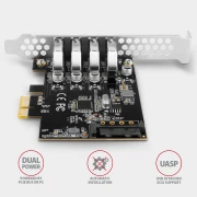 AXAGON PCEU-43RS PCIe 4 x USB 3.2 Gen 1