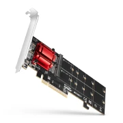 AXAGON PCIe 2 x NVMe M.2 controller