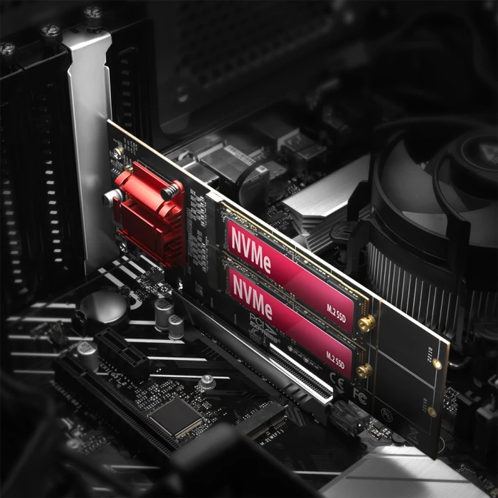 AXAGON PCIe 2 x NVMe M.2 controller