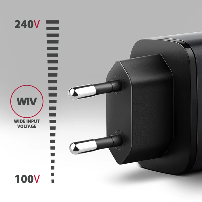 AXAGON PD3.0 & QC4+ LCD display 67W