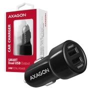 AXAGON PWC-5V5 2.4A + 2.4A car charger 24W