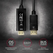 AXAGON RVD-HI14C2 DisplayPort > HDMI 1.8m 4K/30Hz