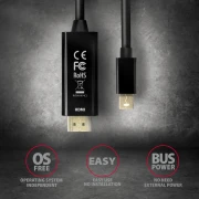 AXAGON RVDM-HI14C2 Mini DP > HDMI 1.8m