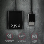 AXAGON RVH-VGAN HDMI > VGA Audio OUT