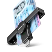 AXAGON USB-C Smart card PocketReader