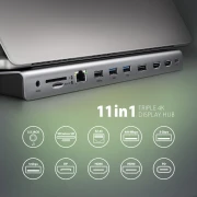 AXAGON USB-C TRIPLE 4K DISPLAY 11in1