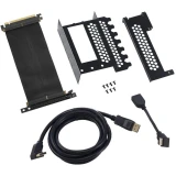 Универсален брекет и кабел за вертикален монтаж за видео карта CableMod PCIe x16, 1x DisplayPort, 1x HDMI кабел