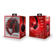 Слушалки с микрофон MAXELL B52, черно и червено