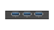 USB хъб D-Link DUB-1340/E със захранване, USB 3.0, Черен