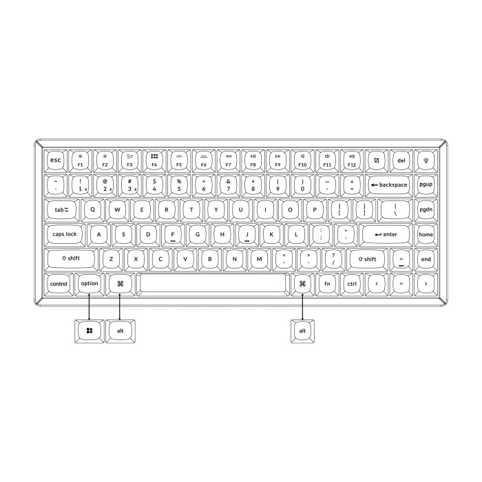 Keychron K2 Pro Hot-Swappable Keychron K Pro Blue