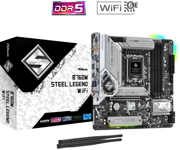 ASRock B760M STEEL LEGEND WIFI DDR5