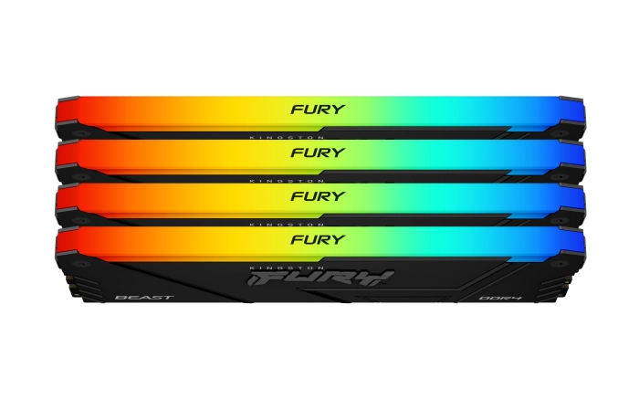 Kingston FURY Beast Black RGB 128GB (4x32GB) DDR4 3200MHz CL16