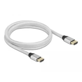 Кабел Delock Ultra High Speed,HDMI мъжко - HDMI мъжко, 48 Gbit/s, 8K 60 Hz, 2 м, Сребрист