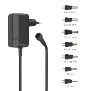 HAMA Универсален Адаптер AC/DC Eco 300 mA, 3,6 W, макс. 12V