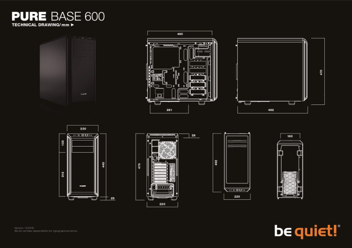 be quiet! PURE BASE 600 Black
