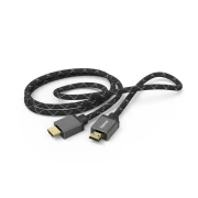 Кабел HAMA Ultra HD, HDMI мъжко - HDMI мъжко, 8K, 48GB/s,метал, 3 м, Позл. конектори, Ethernet, Черен