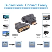 VCom Адаптер Adapter HDMI M/DVI-D F 24+1 - CA311