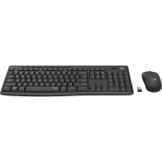 Kомплект безжични клавиатура с мишка Logitech MK295 Silent, Графит