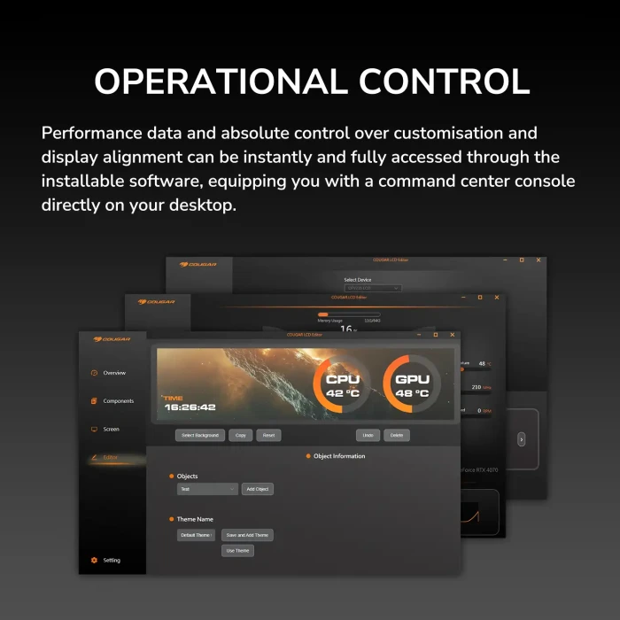 COUGAR CFV235 Mesh Vision LCD White