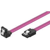Кабел VCom SATA 90° w/Lock, 0.45m