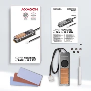 AXAGON CLR-M2FAN heatsink for M.2 SSD
