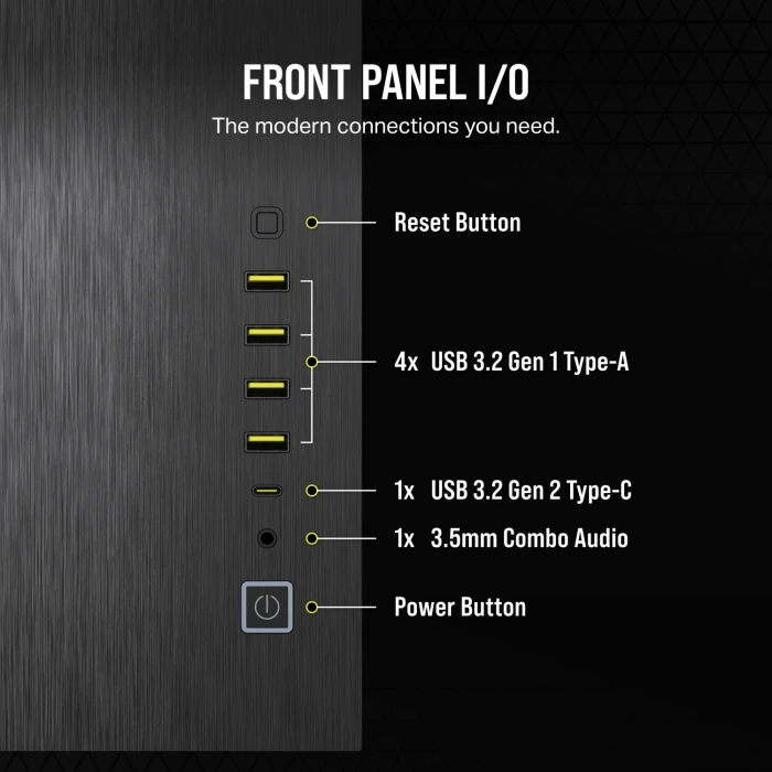 CORSAIR 6500X Black/Obsidian Aluminum