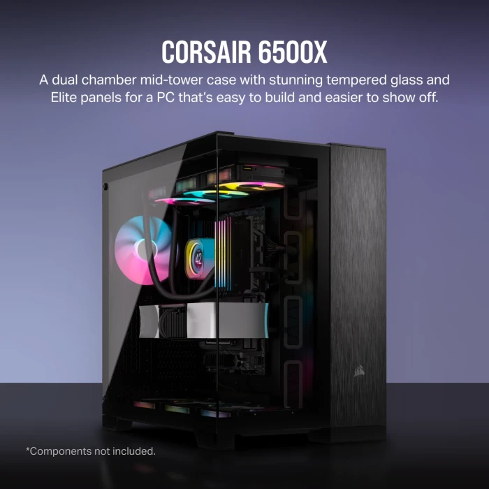 CORSAIR 6500X Black/Obsidian Aluminum