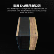 CORSAIR 6500X Black/Walnut Wood