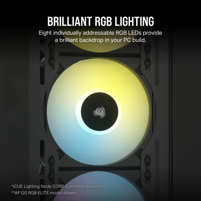 CORSAIR iCUE AF140 RGB ELITE Black 2in1