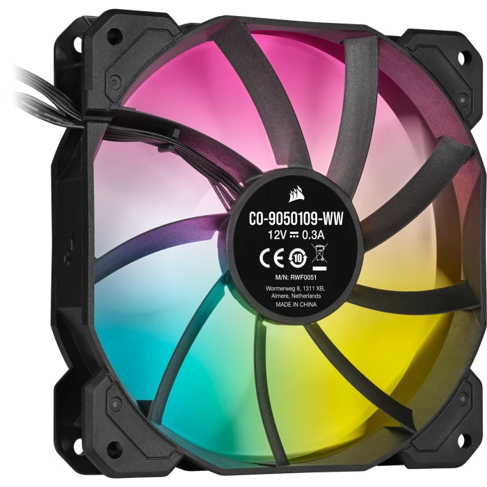CORSAIR iCUE SP120 RGB ELITE Black 3in1