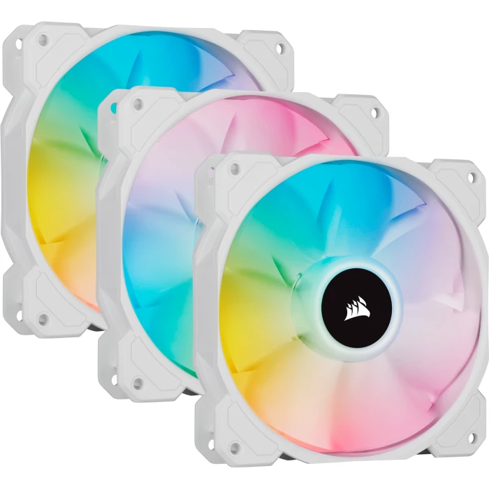 CORSAIR iCUE SP120 RGB ELITE White 3in1