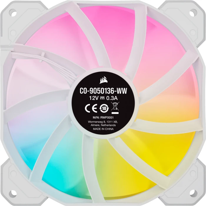 CORSAIR iCUE SP120 RGB ELITE White 3in1