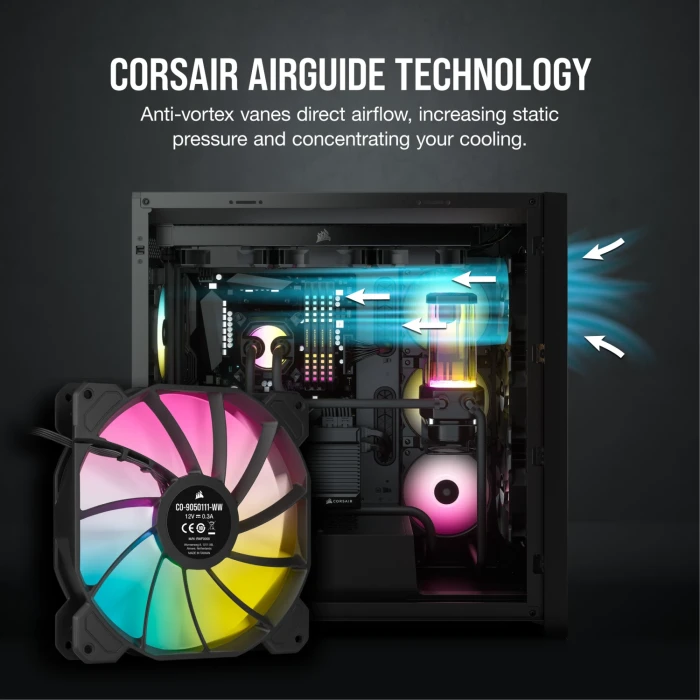 CORSAIR iCUE SP140 RGB ELITE Black 2in1
