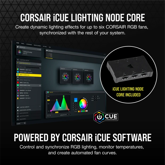 CORSAIR iCUE SP140 RGB ELITE Black 2in1