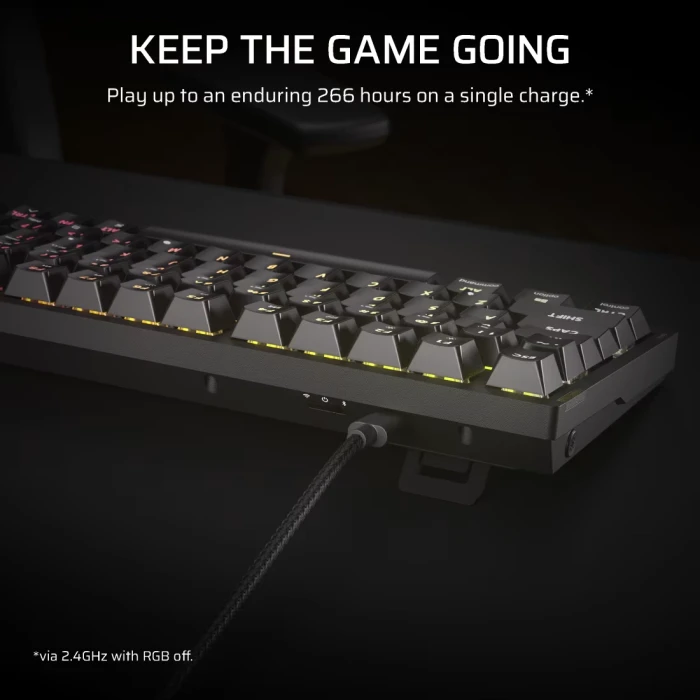 CORSAIR K65 PLUS WIRELESS - TACTILE