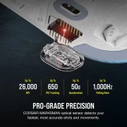 CORSAIR M75 WIRELESS Lightweight White