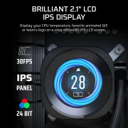 CORSAIR NAUTILUS 360 RS LCD Black